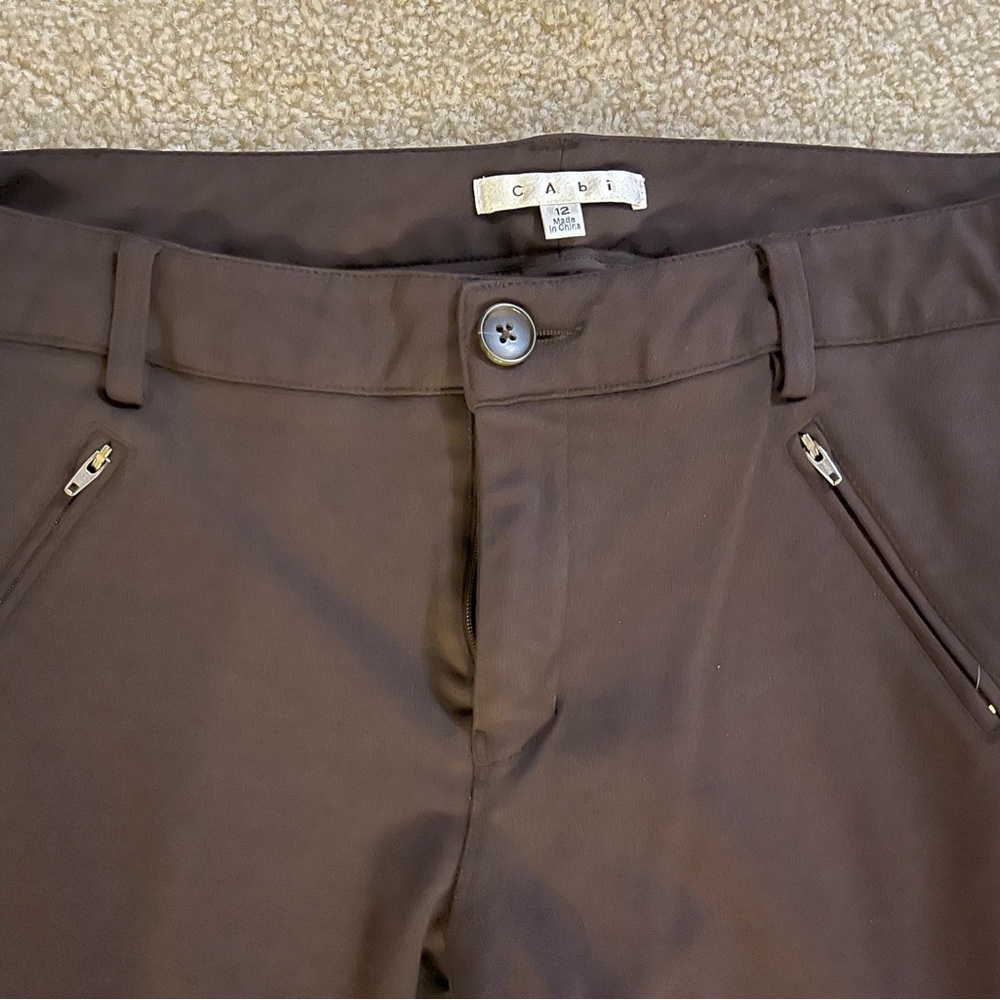 CAbi brown riding pants size 12